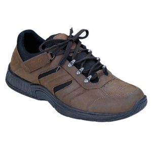 Orthofeet Shreveport Mens Tie-Less Lace Orthopedic Hiking Shoes