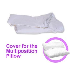 Multi Position Cotton Pillow Cover - White