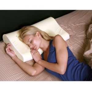 Deluxe Contour Memory Foam Neck Pillow - Cream