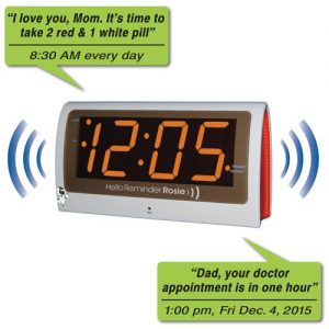 Reminder Rosie 25 Alarm Clock with Large Display and Voice Reminders