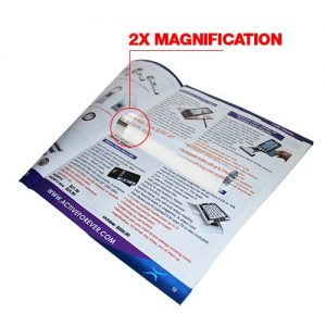 2X / 6" Bar Magnifier-Yellow Line-1.5" x 6"