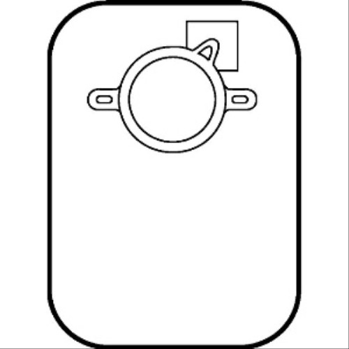 Hollister Center Point Lock Closed Pouch : K - Flange 2 3/4" White Box of 15