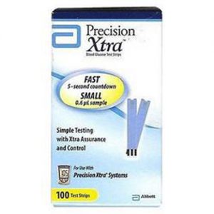 Precision Xtra Blood Glucose Test Strips : Box of 50 Strips