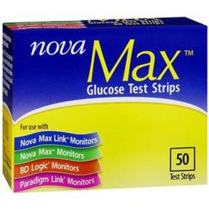 Nova Max Ketone Test Strips : Case of 180 Strips
