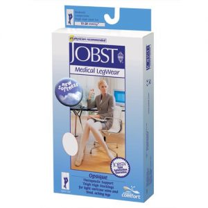 Jobst Opaque 15-20mmHg Petite Thigh High OT W/DOT Band