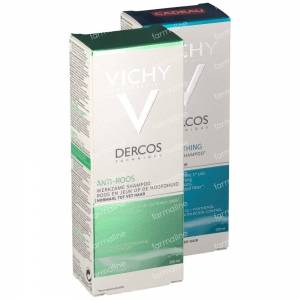 Vichy Dercos Anti-Dandruff Shampoo + Calming Shampoo Greasy Hair 1+1 For FREE 2 x 200 ml