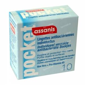 Assanis Pocket Wipes 10 St