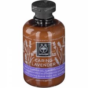 Apivita Caring Lavender Shower Gel Sensitive Skin 300 ml