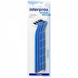 Interprox Access Interdental Brush Conical Blue 4 items