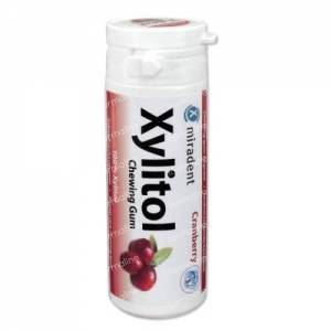 Miradent Chewing Gum Xylitol Cranberry 30