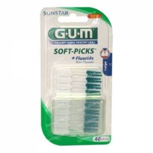 Gum Soft-Picks Toothpicks Large 40 St