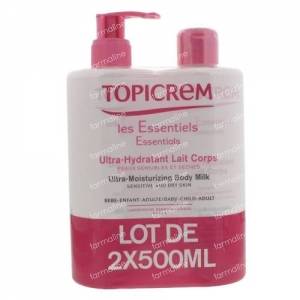 Topicrem Ultra Hydrating Body 2x500 ml
