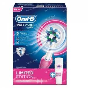 Oral B Professional Care 2500 Cross Action Pink Toothbrush Limited Edition 1 St