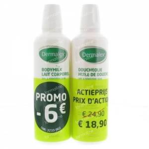 Dermalex Bodymilk + Showeroil Reduced Price 500 ml