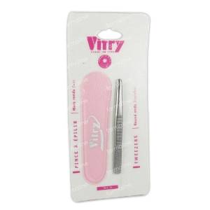 Vitry R14 Pincet Epil Round Inox 1 St