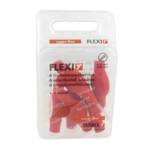 Flexi Interdentale Borstel Red Super Fine 6 St
