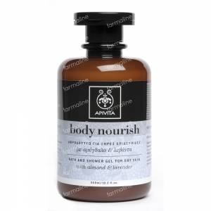 Apivita Body Nourish Bath & Shower Gel For Dry Skin 300 ml bottle