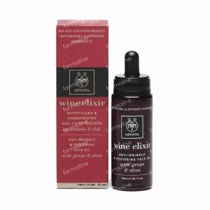 Apivita Wine Elixir Anti-Wrinkle & Restoring Face Oil 30 ml bottle