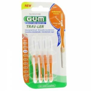 Gum Trav-Ler Interdent 0.9mm 4 items