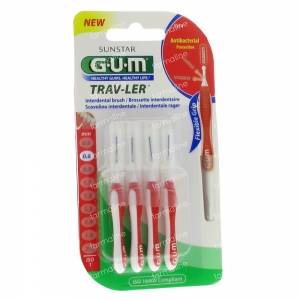 Gum Trav-Ler Interdent 0.8mm 4 items