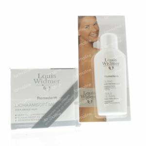 Louis Widmer Remederm Body Cream (Lightly Fragranced) + FREE Bath Oil 250+50 ml