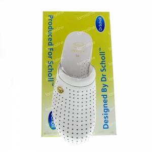 Scholl Backguard Clogs White Leather Size 38 1 St