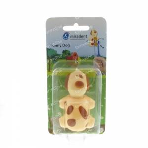 Miradent Funny Animals Dog Holder Toothbrush 1 St