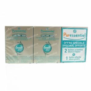 Puressentiel Hair Strengthening Supplements Hair & Nails Tripack 90 St capsules