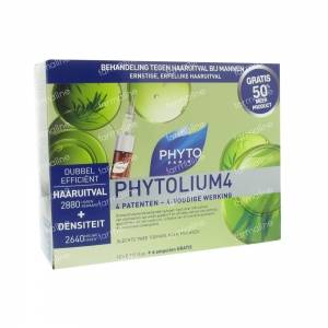 Phyto Phytolium 4 Anti Hair-Loss Concentrate 6 Free 33 ml ampoules