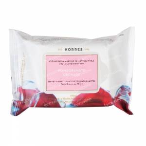 Korres Pomegranate Cleansing Wipes 25 St