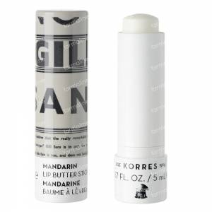Korres Lip Butter Stick Mandarin SPF15 Colorless 5 ml