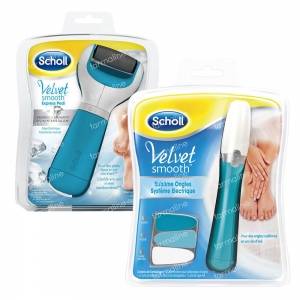 Scholl Velvet Smooth Duopack Sublime Nail Care System and Electronic Foot File 2 St