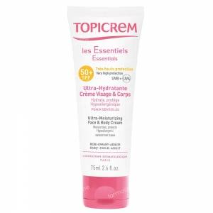 Topicrem Ultra Moisturizing Face and Body Cream SPF50+ 75 ml cream