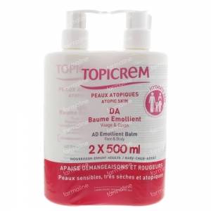 Topicrem DA Balm Body Face 2x500 ml balm