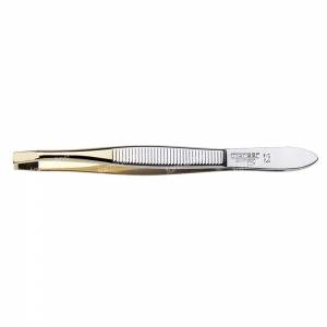 Morser Tweezers Curved Gilded 23 1