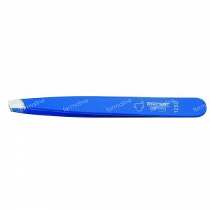 Morser Tweezers Blue Oblique Inox 125B 1