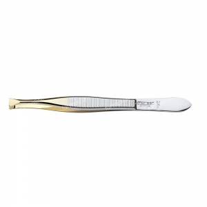 Mà¶rser Straight Point Gilded Tweezers 1