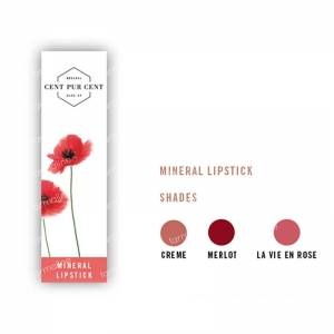 Cent Pur Cent Mineral Lipstick Merlot 3,75 g