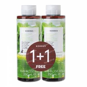 Korres Showergel Basil Lemon 1+1 500 ml