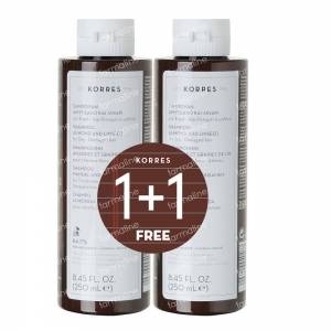 Korres Shampoo Almond & Lineseed 1+1 250 ml