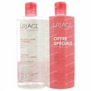 Uriage Thermal Micellar Water Reactive Skin Duo Promo 1000 ml