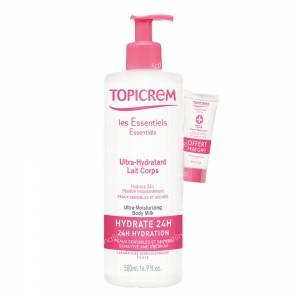 Topicrem Ultra Hydrating Bodylotion Pump Bottle + Topicrem Cica Fixing Cream 505 ml
