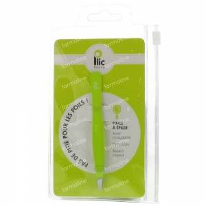 Plic Tweezers Oblique Lime Green 1 St