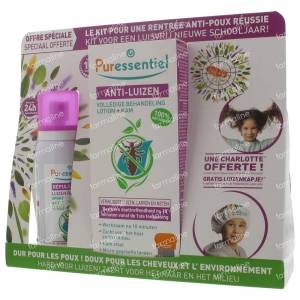 Puressentiel Lice Repellent Spray + Anti-Lice Lotion + Comb + Free Cap 75 + 10 ml