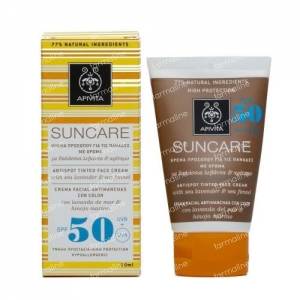 Apivita Suncare Antispot Tinted Face Cream SPF50 50 ml tube