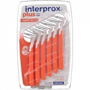 Interprox Plus Brush Interdental Super Micro Orange 6 items