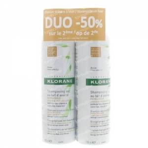 Klorane Oat Milk Dry Shampoo With Natural Tint Duo Promo 300 ml spray