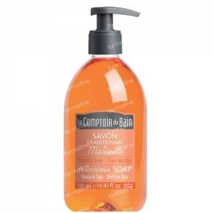 Le Comptoir Du Bain Savon Traditional Marseille Soap Mandarin-Sage 500 ml