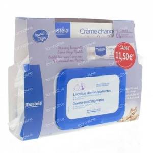 Mustela Baby Dermo-Soothing Wipes and Barrier Cream 120 St