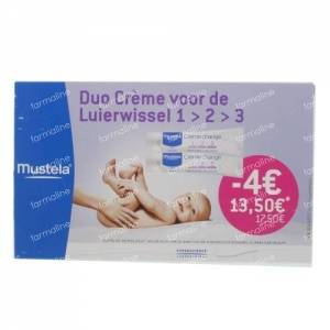 Mustela 1-2-3 Vitamin Barrier Cream Duopack Reduced Price 200 ml